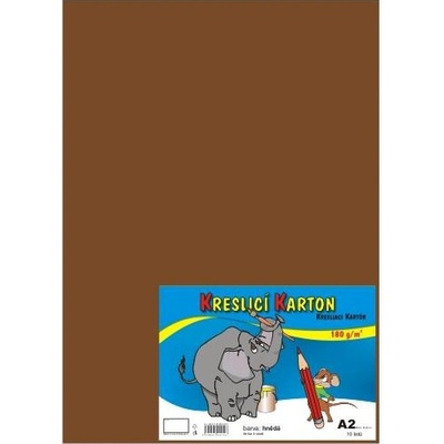 Kreslicí karton A2/180g/10lis hnědá