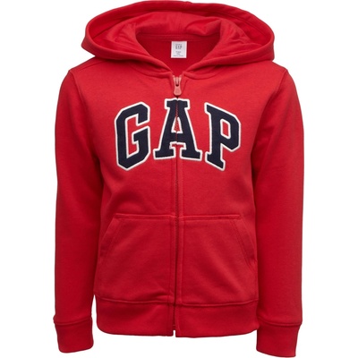 GAP French Terry červená čierna