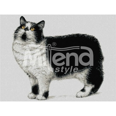 Milena Style Котка Кимрик - гоблен със схема конци dmc 1: 1