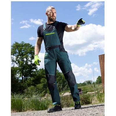 Ardon H6616 4XSTRETCH monterkové kalhoty s laclem zelená