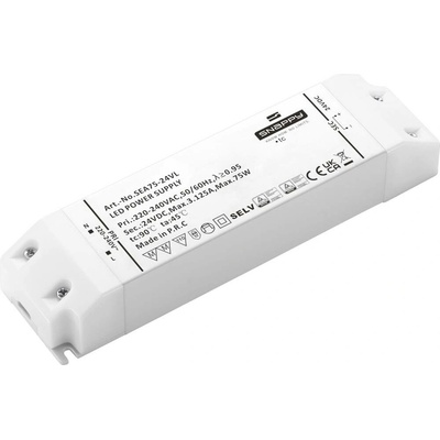Dehner Elektronik SEA 75-24VL LED driver konstantní napětí 75 W 3.12 A 24 V/DC ochrana proti přepětí , přepětí , schvále