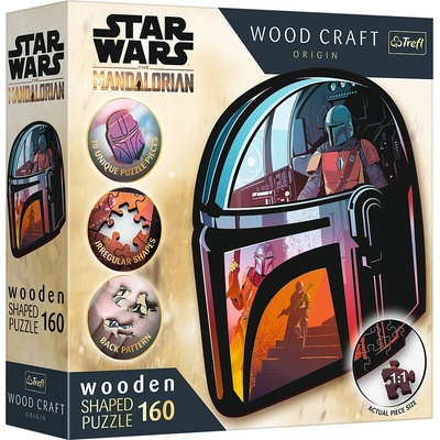 TREFL Wood Craft Origin The Mandalorian Setkání 160 dílků