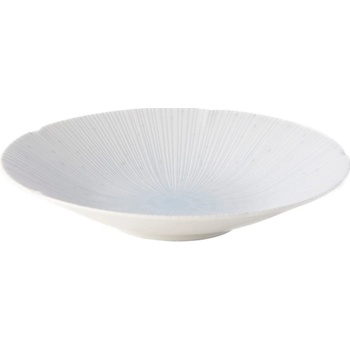 MIJ Svetlomodrý keramický tanier na cestoviny 24.5 cm ICE WHITE