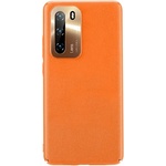 JOYROOM Huawei P40 JOYROOM STAR LORD пластмасов калъф за телефон, ултратънък, с покритие с ефект на кожа, ОРАНЖЕВ (JR-BP707_O)