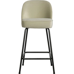 WOOOD Кадифен бар стол в цвят мента (височина на седалката 64 cm) Vogue - WOOOD (800294-P)