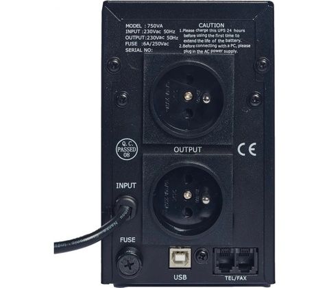 Eurocase EA200LED 750VA