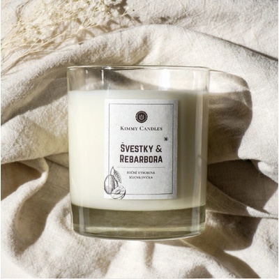 Kimmy Candles Švestky & Rebarbora 220 g