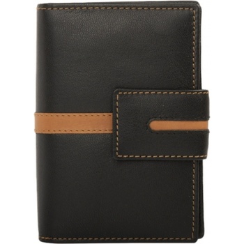 Delis Дамски портфейл, Neira PT1400, естествена кожа, Black/Maro (PT1400)