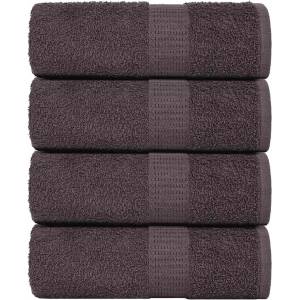 vidaXL Кърпи за баня FROGN 4 бр. Антрацит 15x21 см 360 г/м2 (136670)