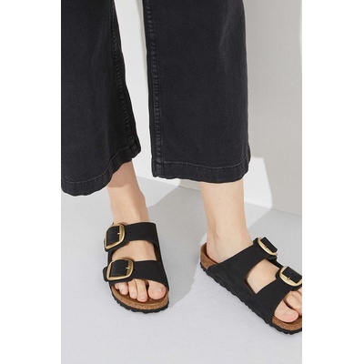 Birkenstock Велурени чехли Birkenstock Arizona Big Buckle в черно 1023290 (1023290.BLK)