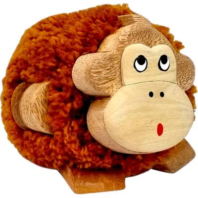 Dvěděti Drevená figúrka XL Pompon Monkey