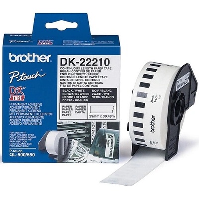 Páska Brother DK-22210 (papírová role 29mm x 30,48m) DK22210