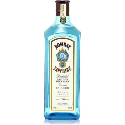 Bombay Sapphire London Dry Gin 1 l (čistá fľaša)