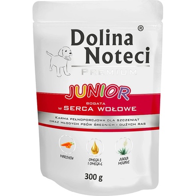 Dolina Noteci Premium Junior bohatá na hovězí srdce 10 x 300 g