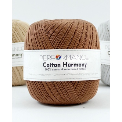 Performance Bavlněná příze Cotton Harmony 0218 - hnědá 100g 560m