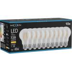 Mexen Vintis 10x LED нажежаема жичка E27, A60, 6W, Топло - 2700K, 720 lm, прозрачно (L150-E27-0627-00x10)
