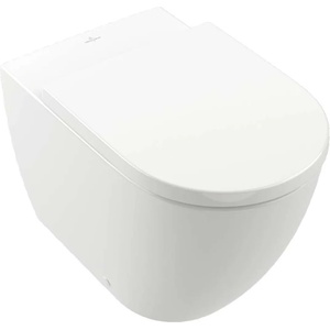 Villeroy & Boch Subway 3.0 - Тоалетна с висока седалка, TwistFlush, AntiBac, CeramicPlus, Stone White 4671T0RW (4671T0RW)