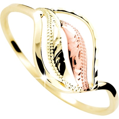 Cutie Jewellery gold Zlatý prsten M440 Žlutá červená