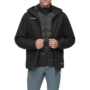 Mammut Мъжко 3-в-1 яке Mammut Treeline 3 in 1 Hardshell Hooded Jacket 3-in-1 jacket - Black / Black - размер 3XL (004-6958-0116)