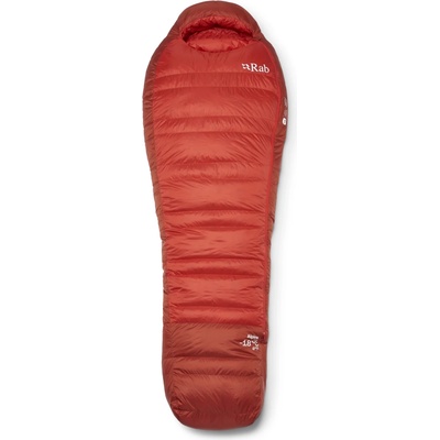 Rab Пухен спален чувал Rab Alpine -18C / 0F Down sleeping bag - Dark Horizon / Tuscan Red - размер Long (513-1921-0113)