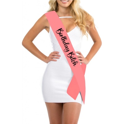 Šerpa Birthday Bitch Tmavě modrá – Zboží Dáma