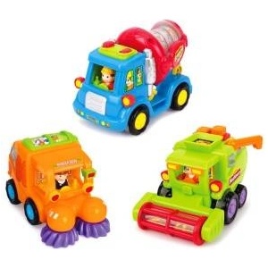 HOLA Toy concrete mixer, sweeper, combine ZA1812