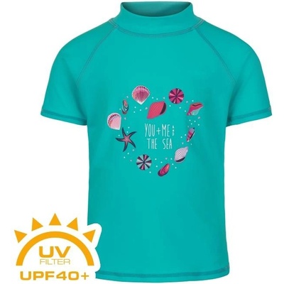 Color Kids-T-shirt w. print Dívčí tričko na koupání atlantis