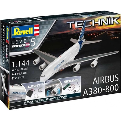 Revell Plastic ModelKit TECHNIK letadlo 00453 Airbus A380-800 1:144
