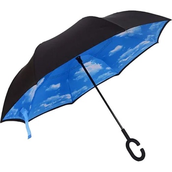 Blooming Brollies Edioclo deštník dámský holový černo modrý