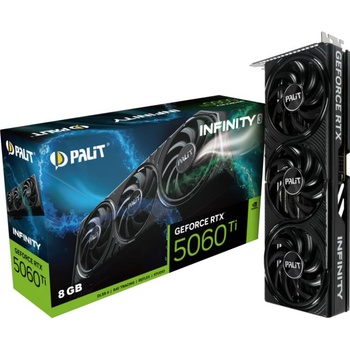 Image 1 of Palit GeForce RTX 5060 Ti Infinity 3 8GB GDDR7 128bit (NE7506T019P1-GB2062S)