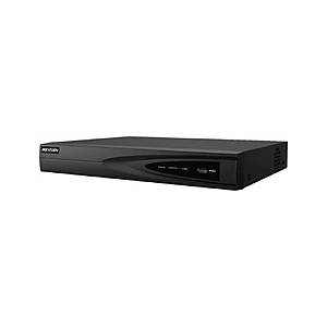 Hikvision Network recorder, 16 IP Cameras, up to 8 MP (4x1080p/1x4K), H. 265, 1 SATA HDD up to 8TB, 2 USB, 100Mbit; Video input: HDMI 4K, VGA 1080p (DS-7616NI-Q1(D))