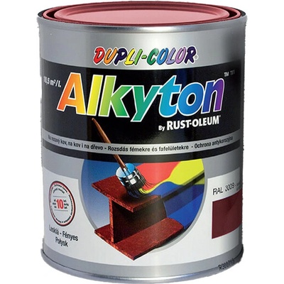 Rust Oleum Alkyton lesklá farba na hrdzu 2v1 1L 9010 biela lesklá