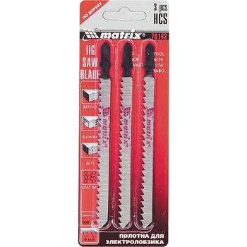 MTX Ножове за прободен трион за дърво, 3 бр. , 50 х 1, 2 mm, EU - опашка MTX