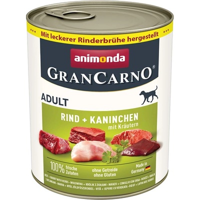 Animonda Gran Carno Adult hovězí a králík s bylinkami 6 x 800 g