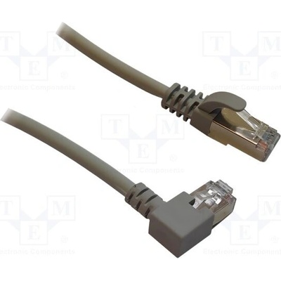 MCI 100687 Patch F/UTP Cat 6 lanko Cu 0,5m šedý