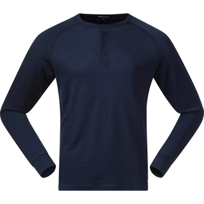 Bergans Мъжко мериносово термобельо Bergans Lysebu Wool Henley Longsleeve - Navy Blue II - размер XL (016-7997-0614)