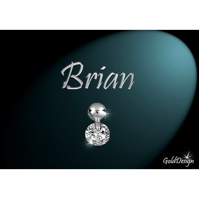 Gold Design Brian přívěsek rhodium GD53