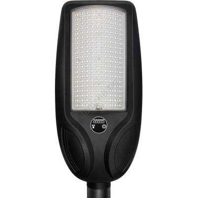 MILAGRO LED димируема соларна улична лампа със сензор VENICE 200W/12000 mAh IP65 черна + дистанционно управление (MI2919)
