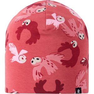 Reima Детска зимна шапка (beanie) Reima Kid's Tanssi Beanie Print Beanie - Red Clay - размер 56-58 cm (904-6618-0213)
