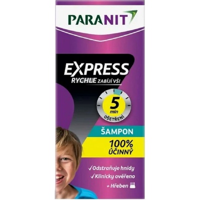 Paranit Express Šampon 100 ml + hřeben – Hledejceny.cz