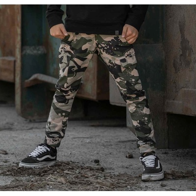 Baggy dětské kalhoty ARMY maskáč