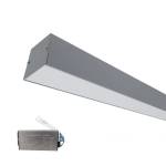 ELMARK Led ПРОФИЛ ЗА ОТКРИТ МОНТАЖ s77 24w 4000k 600mm СИВ+АВАРИЕН БЛОК (99om604024/gre)