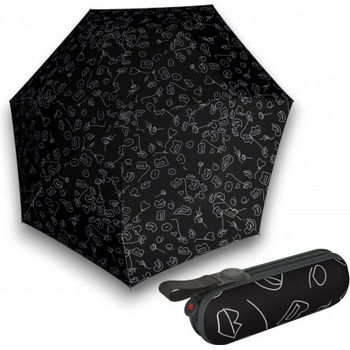 Knirps X1 Speak eko lehký skládací mini deštník černý
