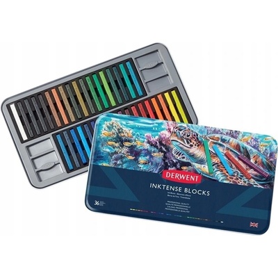 Derwent Inktense Blocks sada akvarelových pastelů 36 ks – Zboží Mobilmania