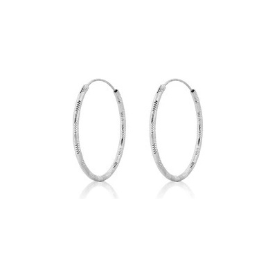 Nubis Stříbrné náušnice kruhy 14 mm - NB-3069-14