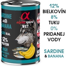 Alpha Spirit Sardine & Banana 400 g