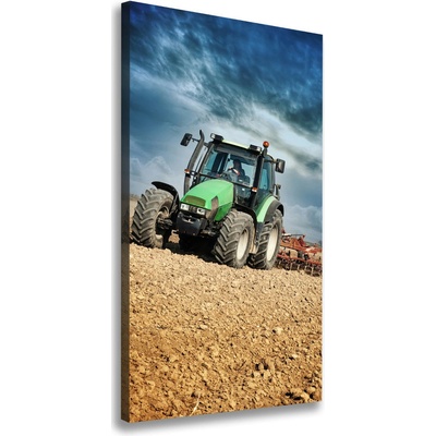 Vertikálny moderný obraz canvas na ráme Traktor 50x100 cm