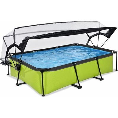Exit Toys Lime s kartušovou filtrací a kopulí 300x200x65cm zelená