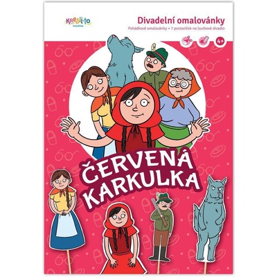 Divadelná omaľovánka Červená čiapočka Kresli.to W020269