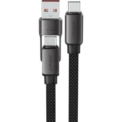 Acefast C13-04 2v1 USB-C/USB-A - USB-C, 1,2m, černý